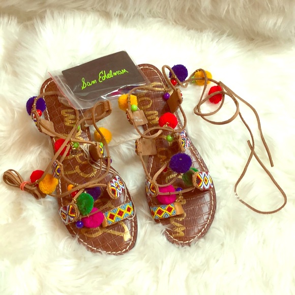 Sam edelman pom pom sandals Clearance